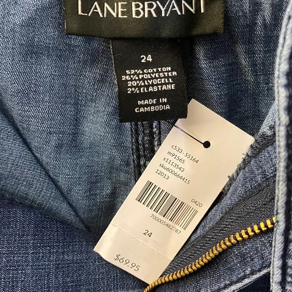💫 NWT Lane Bryant Tie-Waist Pedal Pant - Chambray
Plus Size 24 - Picture 7 of 9